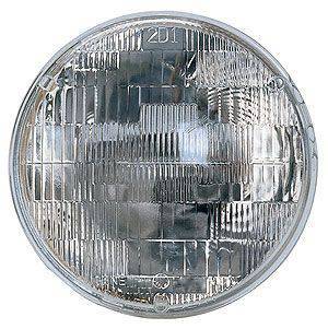 Chuck's Convertible Parts - HEADLAMP, 7" ROUND, 6 VOLT SEALED BEAM HALOGEN, BUG / BUS / GHIA / TYPE 3 1946-66
