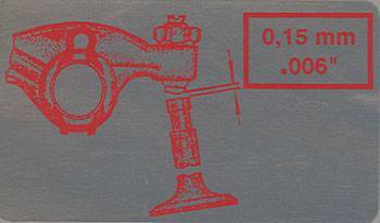 Chuck's Convertible Parts - STICKER, VALVE ADJUSTMENT, ALL VW MODELS *MADE BY WCM*