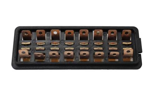 Chuck's Convertible Parts - FUSE BOX, 8 FUSE, BUG 1961-66, GHIA 1961-66 (Cover Part # 181-555A & Retaining Clip Part # 111-391)