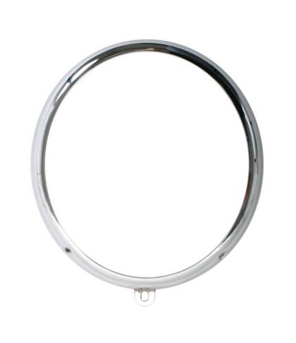 Chuck's Convertible Parts - HEADLIGHT RING, CHROME 5 & 7 O'CLOCK SCREW POSITION, BUG 1946-62, BUS 1950-67