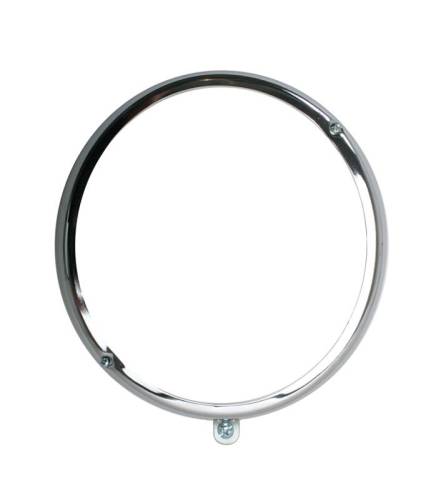 Chuck's Convertible Parts - HEADLIGHT RING, CHROME, 2 & 8 O'CLOCK SCREW LOCATION, BUG 1963-66 (Seal sold separately Part # 101-119-L/R)