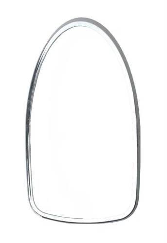 Chuck's Convertible Parts - TAIL LIGHT RINGS, LEFT & RIGHT CHROME PLASTIC *GERMAN* BUG 1968-70 (Seals Part # 111-945-235CR)