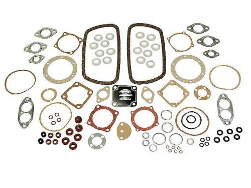 Chuck's Convertible Parts - ENGINE GASKET SET, COMPLETE, (w/o Flywheel Seal ), 1300-1600CC. BUG 66-79, BUS 63-71, GHIA 66-74, THING 73-74, TYPE 3 66-73