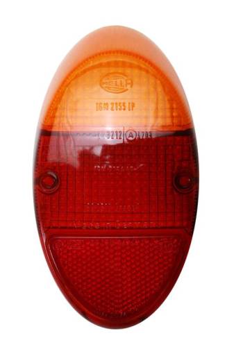 Chuck's Convertible Parts - LENS, TAIL LIGHT, RED/AMBER, LEFT OR RIGHT *GERMAN* BUG 1962-67