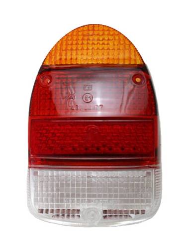 Chuck's Convertible Parts - LENS, TAIL LIGHT, WHITE / RED / AMBER, HELLA *GERMAN* BUG 1968-70