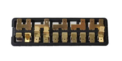Chuck's Convertible Parts - FUSE BOX, 10 FUSE, STD. BUG & GHIA 1967-71.5 (1971 Standard Bug up to VIN # 1112799842 - Cover Part # 181-555)