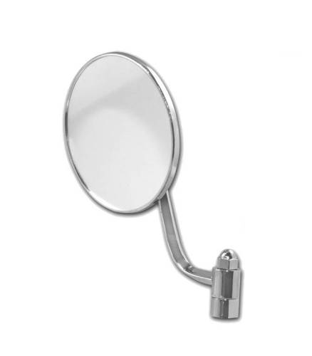 Chuck's Convertible Parts - MIRROR, ROUND, LEFT, BUG SEDAN & CONV. 1950-67 *MADE BY WCM*