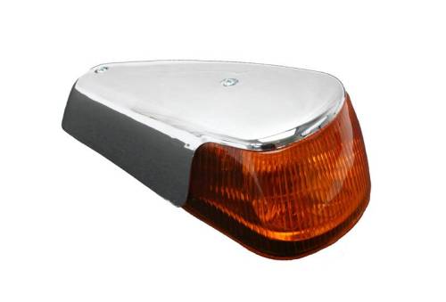 Chuck's Convertible Parts - TURN SIGNAL ASSEMBLY, LEFT WITH AMBER LENS, BUG 1970-79, THING 1973-74 (Driver Quality)