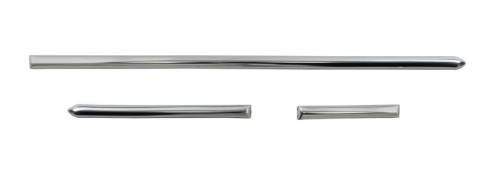 Chuck's Convertible Parts - DASH MOLDING, 3 PIECE SET WITH CLIPS *GERMAN* ALL LEFT HAND DRIVE BUG 1958-67
