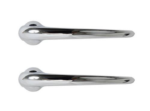 Chuck's Convertible Parts - DOOR HANDLE, INSIDE, CHROME HIGH QUALITY SET OF 2, BUG 1946-66, BUS 1950-60, GHIA 1956-64