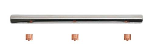 Chuck's Convertible Parts - MOLDING ONLY WITH CLIPS, RADIO BLOCK OFF PLATE *GERMAN* BUG 1958-67 (Plate Part # 113-206)