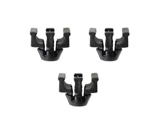 Chuck's Convertible Parts - HOLDERS, SPARK PLUG WIRES, 2 SLOT (SET OF 3)  BUG / BUS / GHIA / TYPE 3 / THING 1961-79, VANAGON 1980-83