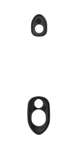Chuck's Convertible Parts - SEALS, FRONT HOOD HANDLE, BLACK, 2 PIECES, BUG 1968-79 *MADE BY WCM*