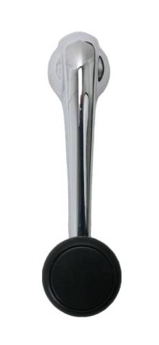 Chuck's Convertible Parts - WINDOW CRANK, CHROME / BLACK, 1967 BUG & GHIA SEDAN & CONV. (Will also work for Bug/Ghia 1946-66)
