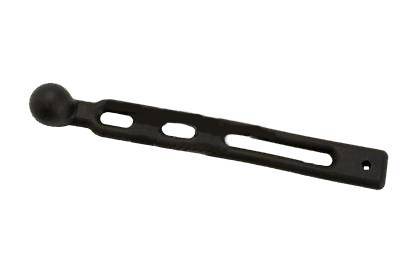 Chuck's Convertible Parts - REAR SEAT STRAP, 6.5" LONG BLACK RUBBER, BUG & GHIA 1946-67 *MADE IN USA BY WCM* (PLATE PART # 111-589)