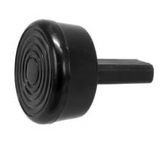 Chuck's Convertible Parts - KNOBS, SEAT RELEASE WITH CLIPS, ROUND STYLE, LEFT & RIGHT BLACK, BUG 1967-71 (Guides part # 371-607A-BK)