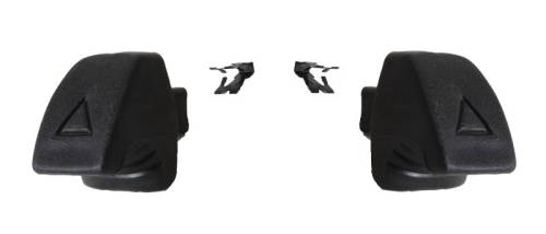 Chuck's Convertible Parts - KNOBS, SEAT RELEASE WITH CLIPS, BLACK SQUARE STYLE, BUG / GHIA / TYPE 3 1972-79 *MADE BY WCM*