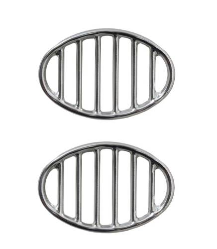 Chuck's Convertible Parts - HORN GRILLS, SET OF 2 *GERMAN* ALUMINUM, BUG 1952-67