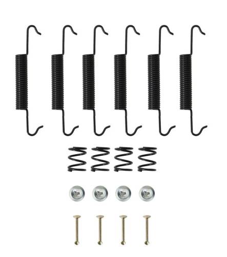 Chuck's Convertible Parts - BRAKE INSTALLATION KIT - SPRINGS, PINS, CLIPS - FRONT BUG 1950-54 / REAR BUG 1950-58 & GHIA 1956-58