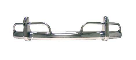 Chuck's Convertible Parts - REAR BUMPER, TRIPLE CHROME COMPLETE WITH OVERRIDER, BUG 1954-67