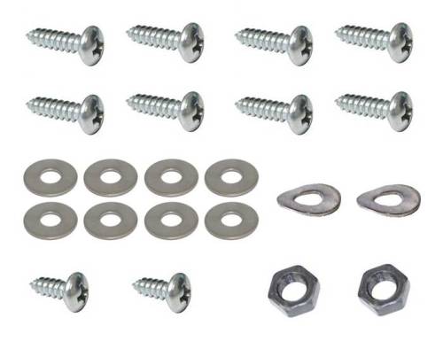 Chuck's Convertible Parts - HARDWARE KIT, DASH PAD INSTALLATION, BUG 1968-77 (Screws, Nuts and Washers)