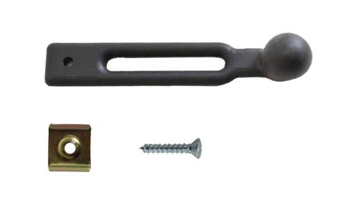 Chuck's Convertible Parts - REAR SEAT STRAP, MOUNTING PLATE & SCREW, BUG 1952-67, GHIA 1956-67