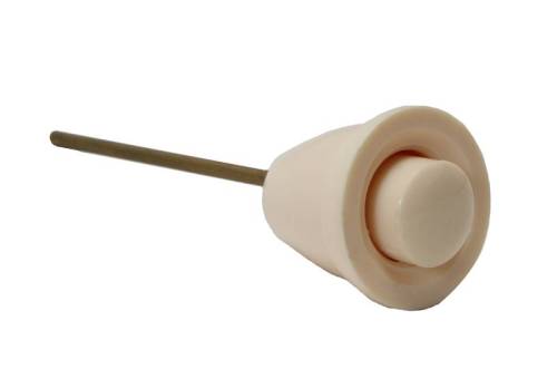 Chuck's Convertible Parts - KNOB, WIPER SWITCH WITH CENTER BUTTON, IVORY, BUG OR GHIA 1960-66, TYPE 3 1961-67