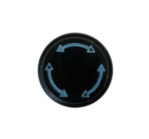 Chuck's Convertible Parts - CAP, FRESH AIR KNOB WITH OEM BLUE ARROWS, BUG 1968-77, GHIA 1968-74, TYPE 3 1968-73 *MADE BY WCM*