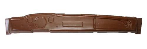 Chuck's Convertible Parts - DASH, PLASTIC WOOD GRAIN FACE WITH GLOVEBOX, GHIA 1968-71 (To Install Use Silicone Part # 1703)