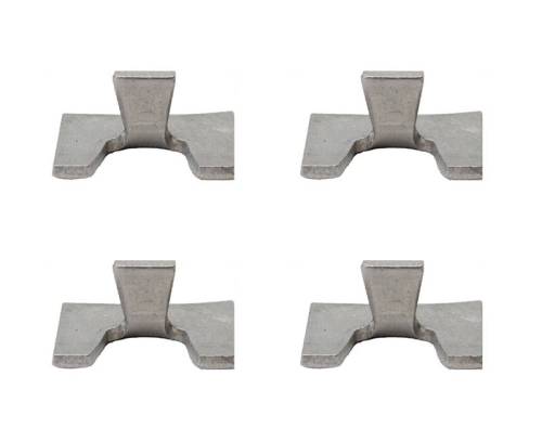 Chuck's Convertible Parts - CLIPS, LICENSE LIGHT HOUSING CHROME STRIP, SET OF 4, GHIA 1956-74