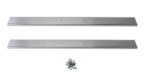 Chuck's Convertible Parts - DOOR SILL PLATES, ALUMINUM LEFT & RIGHT WITH SCREWS, ALL GHIAS 1956-65