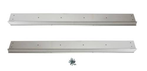 Chuck's Convertible Parts - DOOR SILL PLATES, STAINLESS STEEL, LEFT & RIGHT WITH SCREWS, ALL GHIAS 1966-74 *MADE IN USA*