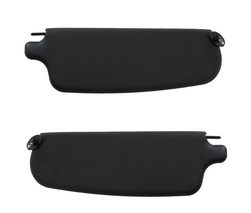 Chuck's Convertible Parts - SUNVISORS, BLACK VINYL, ALL GHIA 1965-74