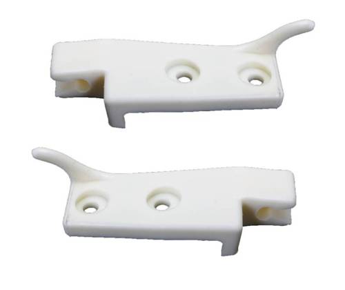 Chuck's Convertible Parts - CLIP, REAR SEAT, WHITE, GHIA CONV. 1968-74 (Clip Mount Part # 141-590)