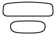Chuck's Convertible Parts - WINDOW SEAL SET, CAL LOOK, BUG CONVERTIBLE 1965-72 *MADE IN USA BY WCM*