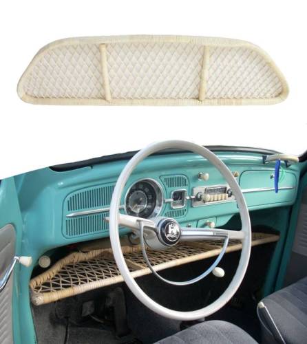 Chuck's Convertible Parts - PARCEL TRAY SHELF UNDER DASH, BAMBOO, BUG CONV. 1950-79