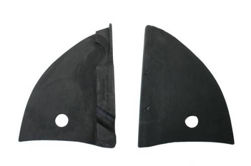 Chuck's Convertible Parts - COVERS, QUARTER HINGES, BLACK, BUG CONV. 1950-64 *MADE IN USA BY WCM*
