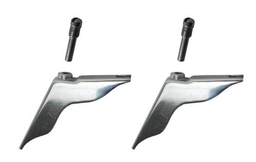 Chuck's Convertible Parts - VENT WING PIVOT SET, LEFT & RIGHT WITH SCREWS, BUG CONV. 1965-72 *MADE BY WCM*