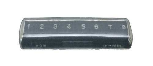 Chuck's Convertible Parts - FUSE BOX COVER, 8 FUSE CLEAR, BUG & GHIA 1961-66, BUS 1960-67