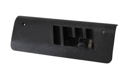 Chuck's Convertible Parts - VENT COVER, FLOOR, LEFT, BLACK PLASTIC, BUG SEDAN 1968-77, BUG CONV. 1968-70