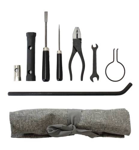Chuck's Convertible Parts - TOOL KIT, INCLUDES ALL TOOLS AND GREY MESH (Salt & Pepper) VINYL BAG (OEM Style Just as They Came From The Factory in the 1950's & 60's)
