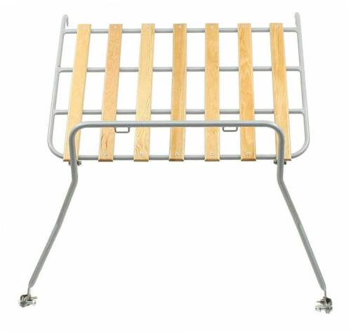 Chuck's Convertible Parts - REAR RACK, COLLAPSIBLE SILVER FRAME, BLOND WOOD SLATS, BUG 1954-67