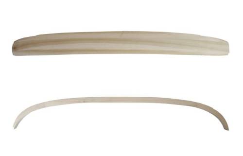 Chuck's Convertible Parts - CONVERTIBLE TOP WOOD BOW KIT, GHIA CONV. 1968-69 1/2 (1969 Up to VIN 149431007 Includes: Header Bow, Above Rear Window Bow)