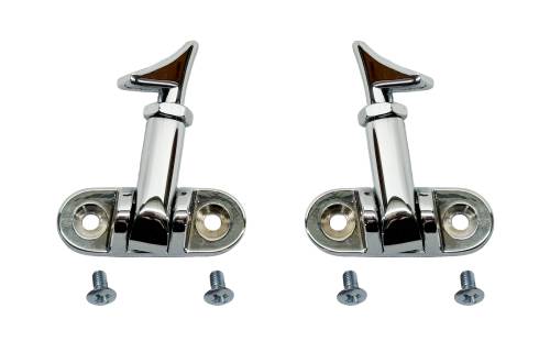 Chuck's Convertible Parts - SNAP CATCH SET, CONVERTIBLE TOP, LEFT & RIGHT WITH HOOKS & SCREWS, BUG CONV. 1950-60, GHIA CONV. 1958-71 *MADE BY WCM*