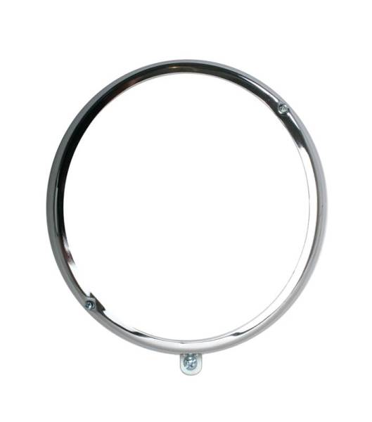 Chuck's Convertible Parts - HEADLIGHT RING, CHROME, 2 & 8 O'CLOCK SCREW LOCATION, BUG 1963-66 (Seal sold separately Part # 101-119-L/R)