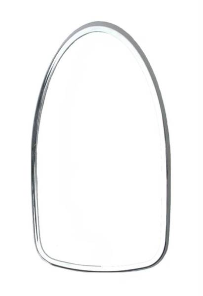 Chuck's Convertible Parts - TAIL LIGHT RINGS, LEFT & RIGHT CHROME PLASTIC *GERMAN* BUG 1968-70 (Seals Part # 111-945-235CR)