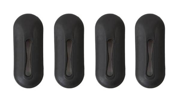 Chuck's Convertible Parts - SEALS, LOWER BUMPER BRACKET, 4 PIECES FRONT & REAR, BUG 1946-67, GHIA 1956-71