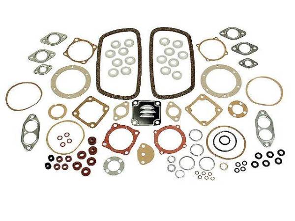 Chuck's Convertible Parts - ENGINE GASKET SET, COMPLETE, (w/o Flywheel Seal ), 1300-1600CC. BUG 66-79, BUS 63-71, GHIA 66-74, THING 73-74, TYPE 3 66-73