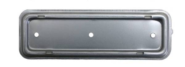 Chuck's Convertible Parts - RADIO BLOCK OFF PLATE, WITH HOLES FOR MOLDING, BUG 1958-67