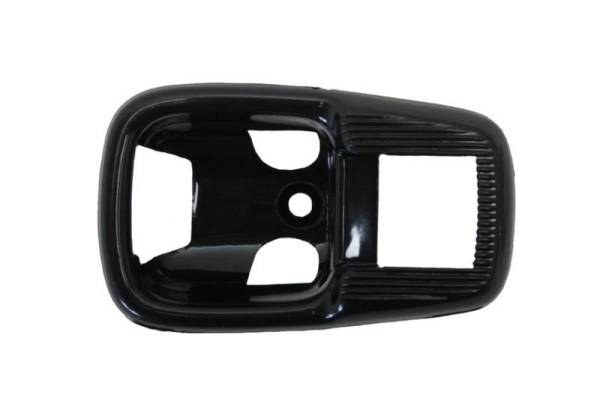 Chuck's Convertible Parts - COVER PLATE, INSIDE DOOR HANDLE, BLACK PLASTIC, BUG 67-79, GHIA 64-70, TYPE 3 1961-73, BUS 1968 & 74-79 (Not for cars with door locks above release lever. Finger Plate Part # 311-247-BK)